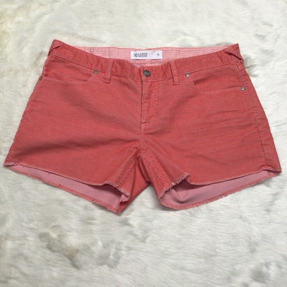 Carve Designs Dogtown Shorts corduroy with stretch size 10 distressed hem - Picture 1 of 4